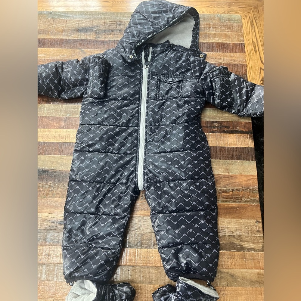 Armani baby snowsuit 12m